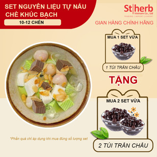 Set Chè Khúc Bạch 3 Vị - Set Nguyên Liệu Nấu Chè Khúc Bạch 12-15 Chén