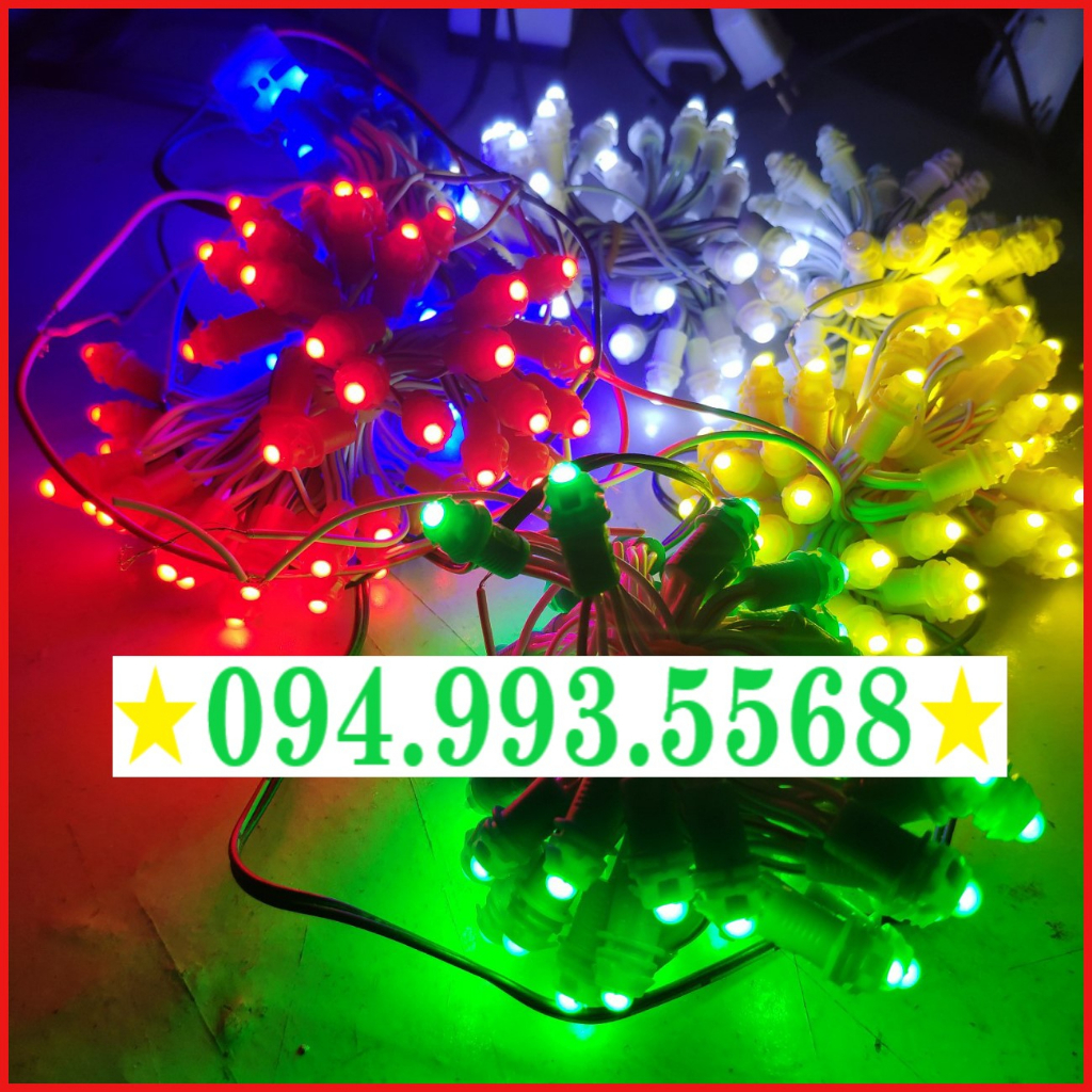 Dây đèn led đúc F5 đế 9mm led 12v trang trí ngoài trời quấn cây