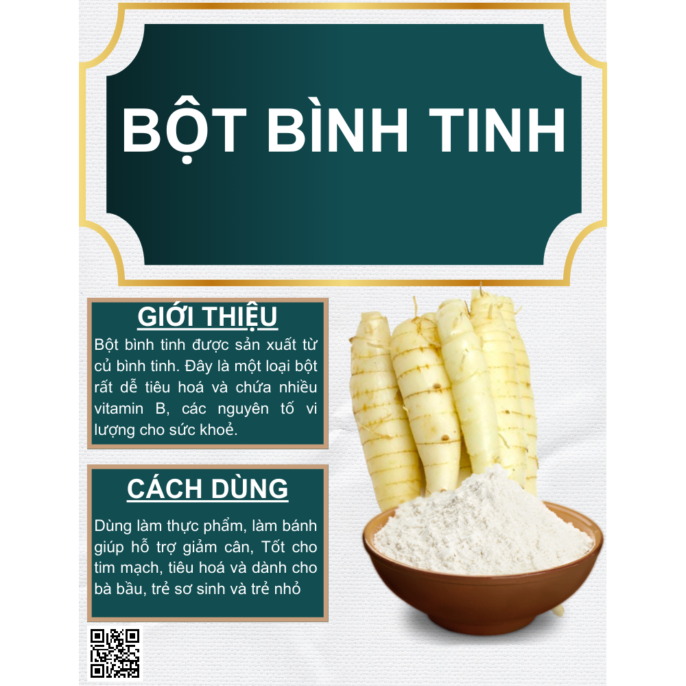 Bột Bình Tinh Nguyên Chất 250g Đặc Sản Măng Đen Kon Tum