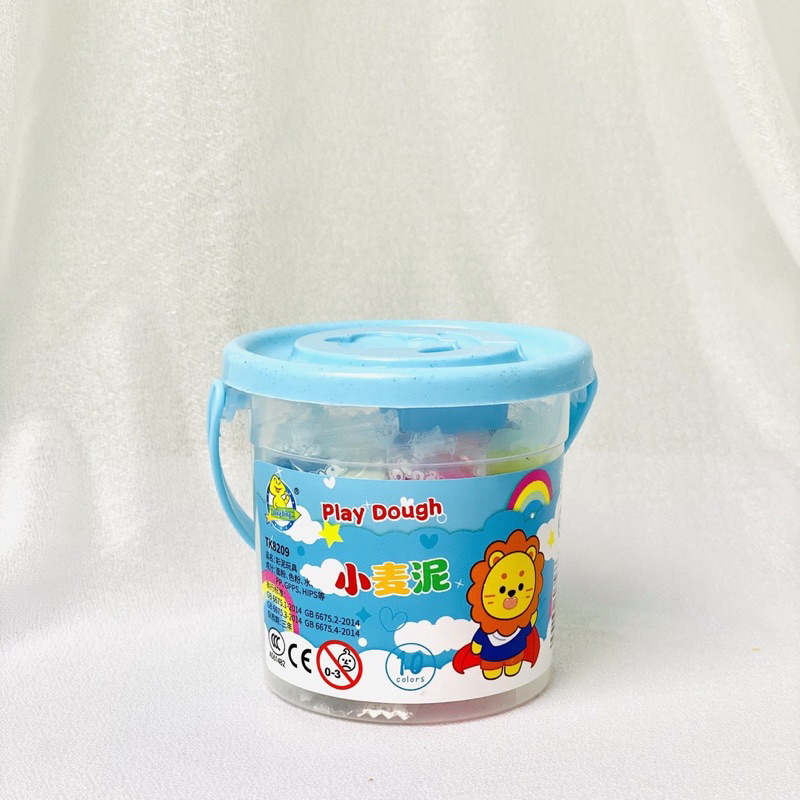 Đồ chơi xô đất nặn 10 màu an toàn cho bé sáng tạo