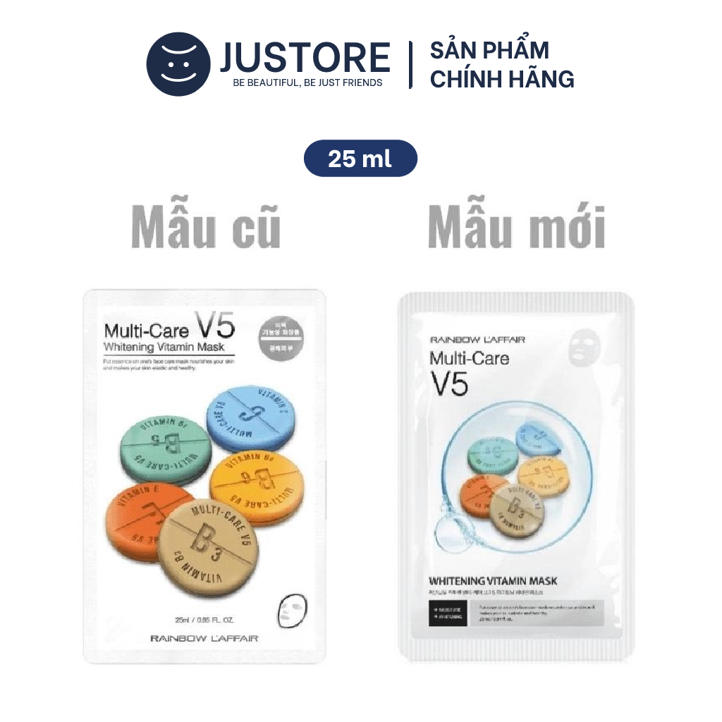 Mặt Nạ Dưỡng Da Rainbow L'Affair Multi-Care V5 Whitening 25ml