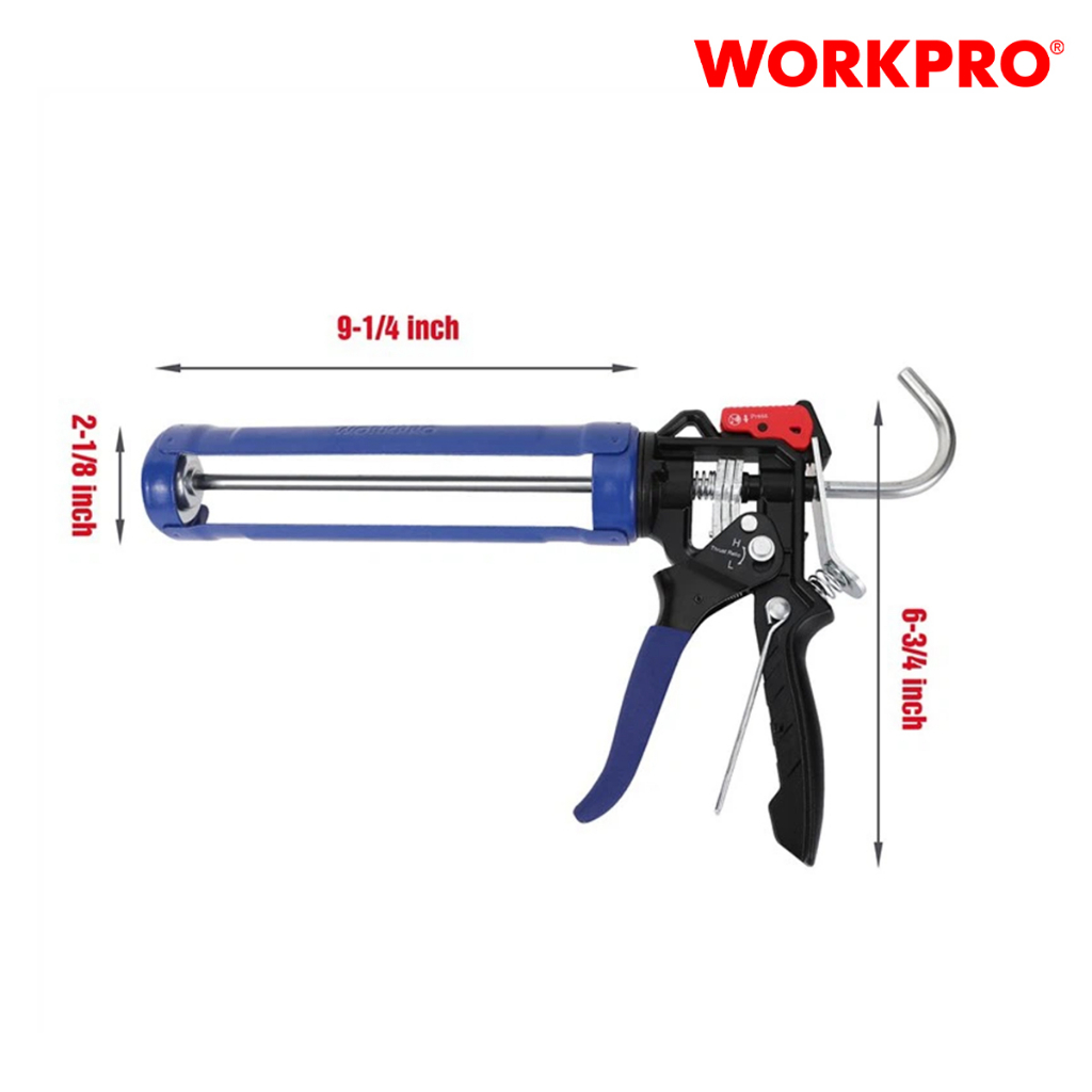 Súng bắn keo Silicon Workpro - WP224001, kích thước: 230mm (9 inch) chính hãng