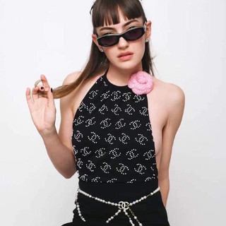 Áo bodysuit chace đính đá cao cấp