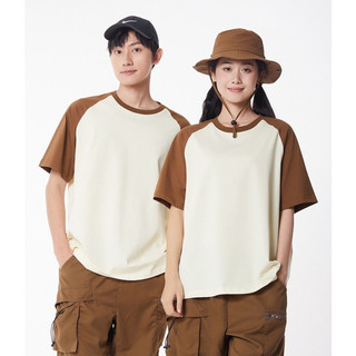 Áo phông Raglan trơn cotton 100% dày dặn basic
