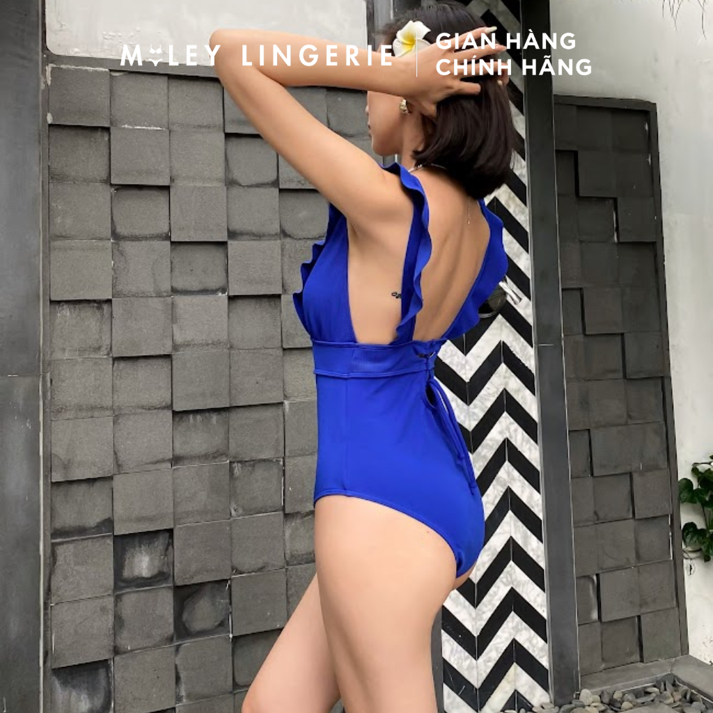 Bộ Đồ Bơi Thun Lanh Đa Chiều Cổ Chữ V Blue Ocean Miley Lingerie