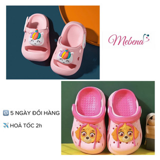 Dép trẻ em, dép sục hoạt hình chống trơn trượt dành cho bé gái - Mebena shop