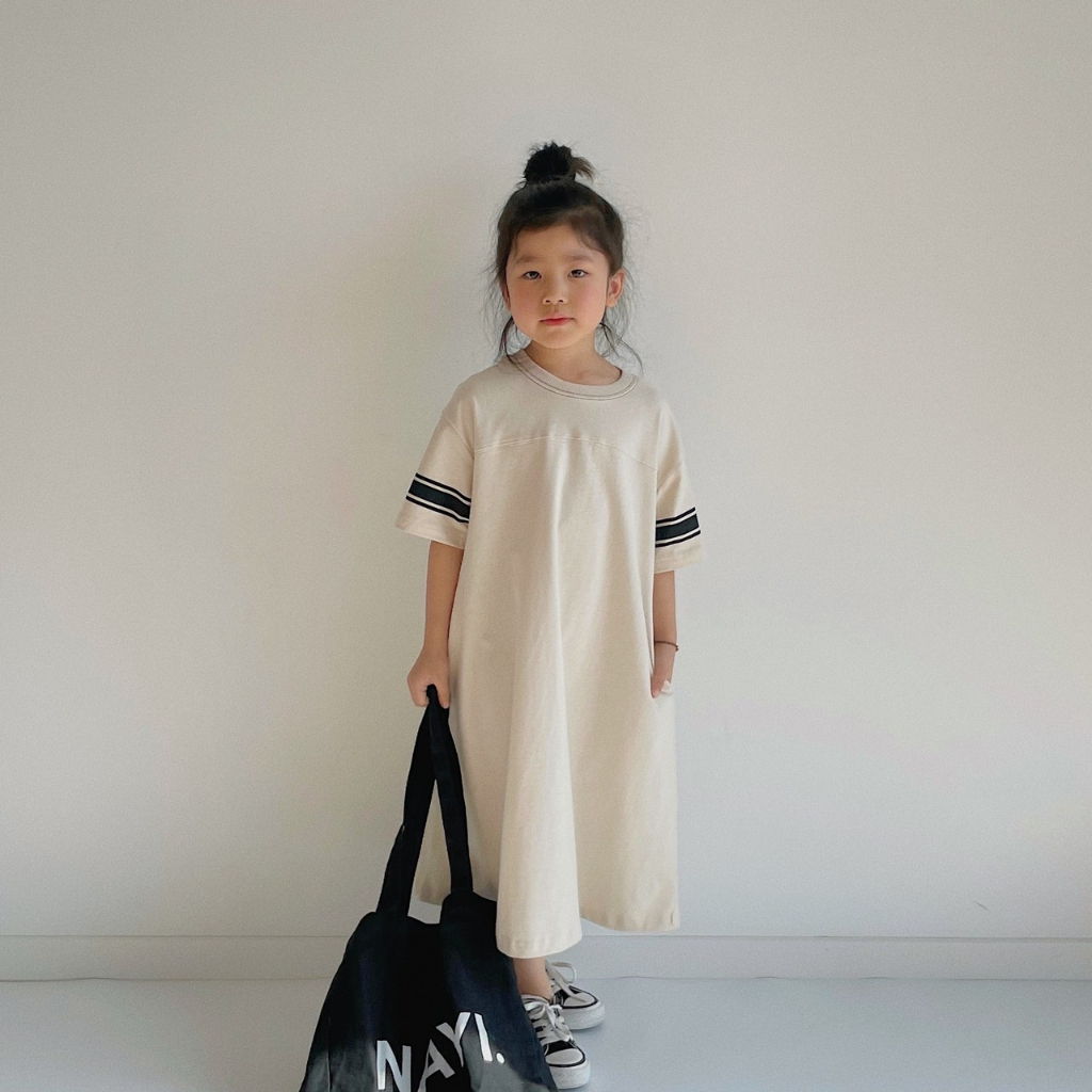 Váy cotton dáng suông cho bé gái , váy hè cho trẻ em MIMIYAN KIDS 11kg đến 31kg