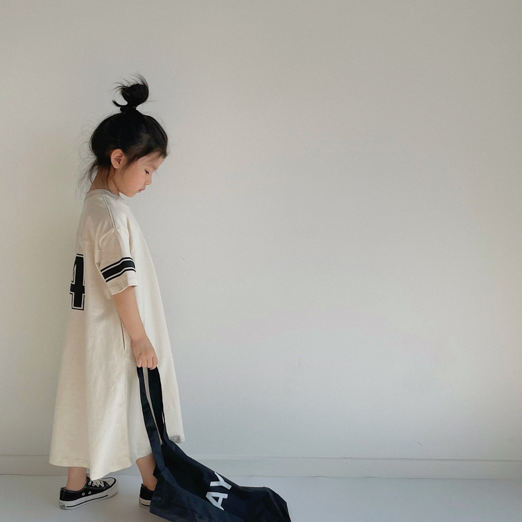 Váy cotton dáng suông cho bé gái , váy hè cho trẻ em MIMIYAN KIDS 11kg đến 31kg