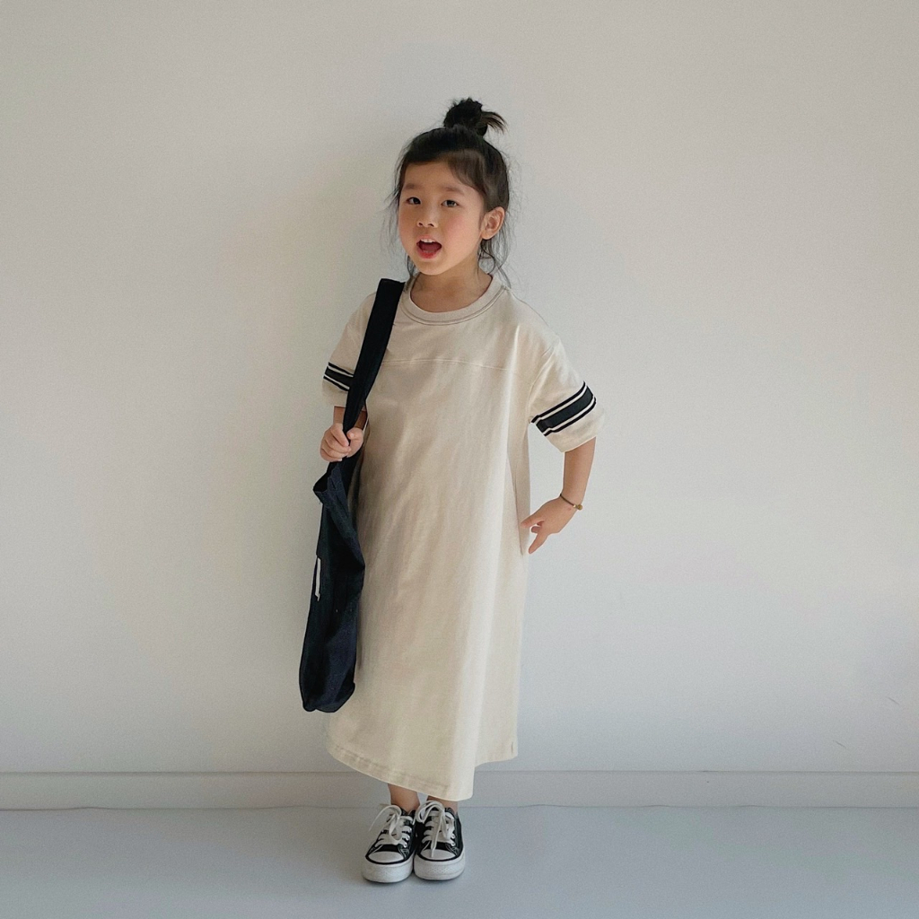 Váy cotton dáng suông cho bé gái , váy hè cho trẻ em MIMIYAN KIDS 11kg đến 31kg