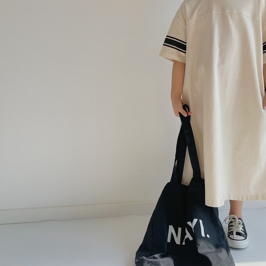 Váy cotton dáng suông cho bé gái , váy hè cho trẻ em MIMIYAN KIDS 11kg đến 31kg