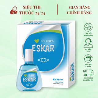 Nhỏ mắt eskar chai 15ml ⚡ cam kết chính hãng ⚡ dung dịch nhỏ mắt giảm mỏi mắt và khô mắt