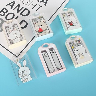 Bộ 2 chi tiết bấm chăm sóc Móng Tay Người Lớn, Trẻ em cute hình cô gái khủng long cute