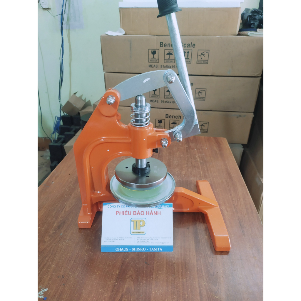 Máy cắt mẫu vải tròn kích thước mẫu 100cm2