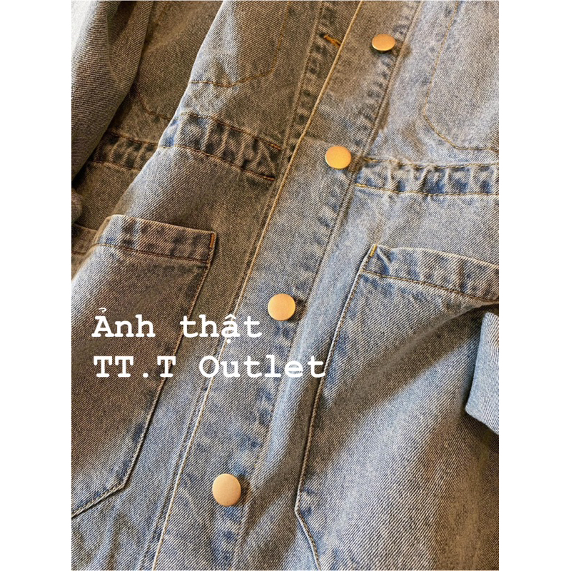 Áo Jacket Jean Bò Chuẩn Jean