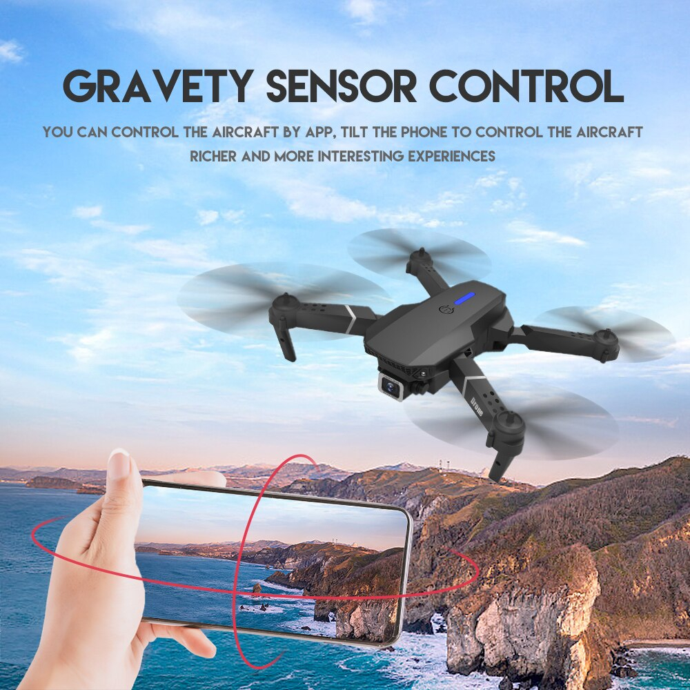 2022 E88PRO RC DRONE 4K Giáo sư với máy ảnh HD có thể gập HD RC RC RC RC WiFi 1080p | BigBuy360 - bigbuy360.vn