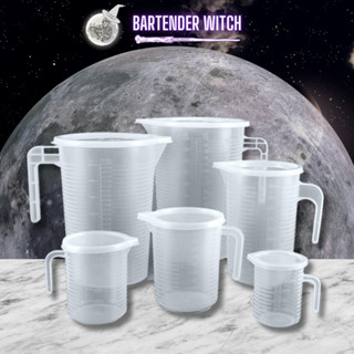 Ca đong 1L - 5L, cốc đong định lượng có nắp, không nắp đậy pha chế bằng nhựa chia vạch