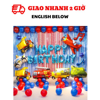 Bộ bong bóng trang trí sinh nhật chủ đề phi hành gia nhiều màu PHG20