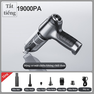 Máy hút thổi bụi cầm tay mini không dây lực hút cực mạnh, máy hút thổi bụi ô tô nhà cửa 2 chiều đa năng