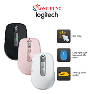 Chuột không dây Bluetooth Logitech MX Anywhere 3S - Hàng chính hãng