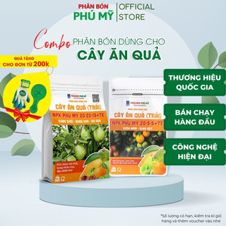 Combo 2 Túi Phân Bón NPK Đạm Phú Mỹ Bổ Sung Dinh Dưỡng Cho Cây Ăn Quả túi 500gram và túi 500gram