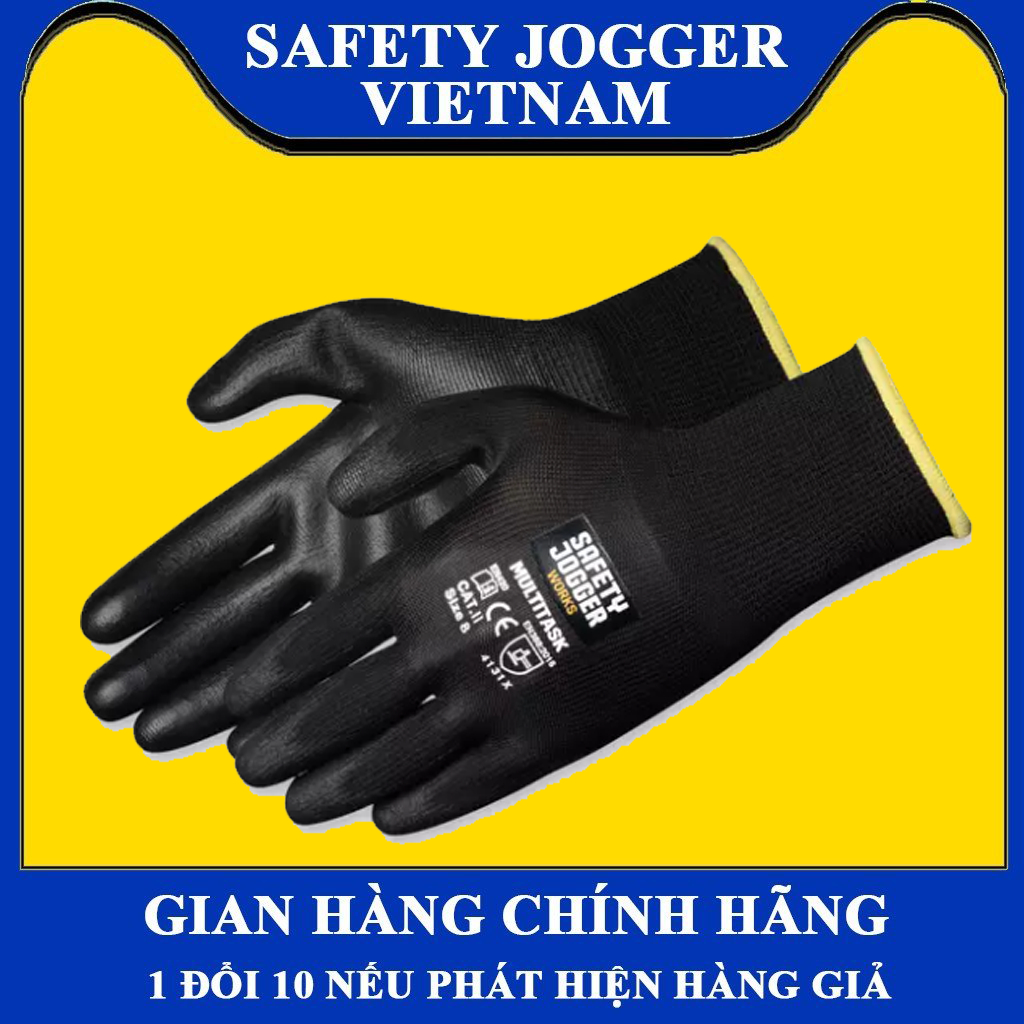 [CHÍNH HÃNG]Găng tay Safety Jogger Multitask Chống Dầu, Chống Cắt , Chống Va Đập, Dáng Thể Thao