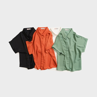 Áo sơ mi nữ tay liền lụa ý Ver2 THEKAT.SHOP chất liệu ít nhăn, thoáng mát