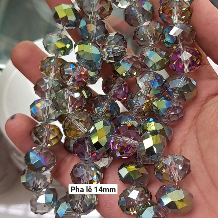 2 viên Pha lê size lớn 10mm 12mm 14mm 16mm 18mm 20mm