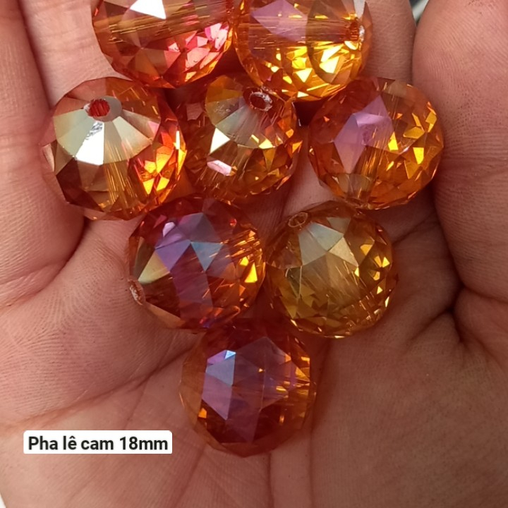 2 viên Pha lê size lớn 10mm 12mm 14mm 16mm 18mm 20mm