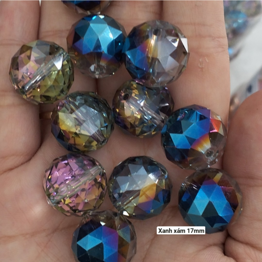 2 viên Pha lê size lớn 10mm 12mm 14mm 16mm 18mm 20mm