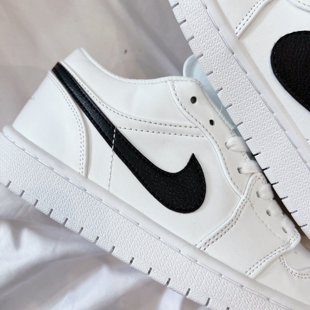 Giày Jordan 1 Low White Black Basic Dễ Phối Đồ, Giày Thể Thao Air Jordan 1 Trắng Vệt Đen Bản Cao Cấp Chuẩn Size ôm Form | BigBuy360 - bigbuy360.vn