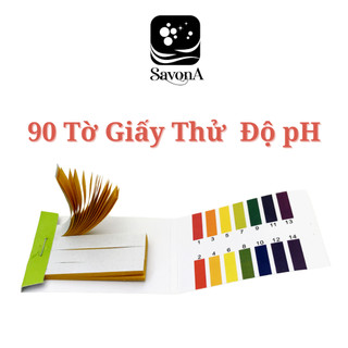 Giấy Quỳ Tím Giấy Đo Độ PH 1-14 Tập 90 Tờ SavonA - Giấy Thử pH Xà Phòng - SavonA Laboratory pH Test Paper Strips