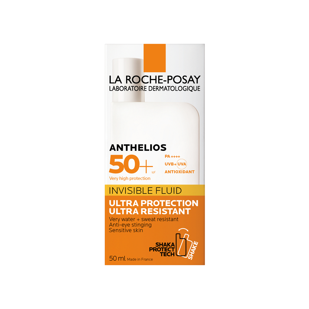 Sữa chống nắng phổ rộng cho da nhạy cảm La Roche-Posay Anthelios Invisible Fluid SPF 50+ 50ml