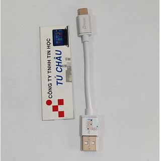Cáp USB ra Type C - Hiệu Dtech: Cáp dài 10Cm - 50Cm (Hàng chính hãng)