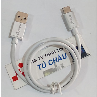 Cáp USB ra Type C - Hiệu Dtech: Cáp dài 10Cm - 50Cm (Hàng chính hãng)