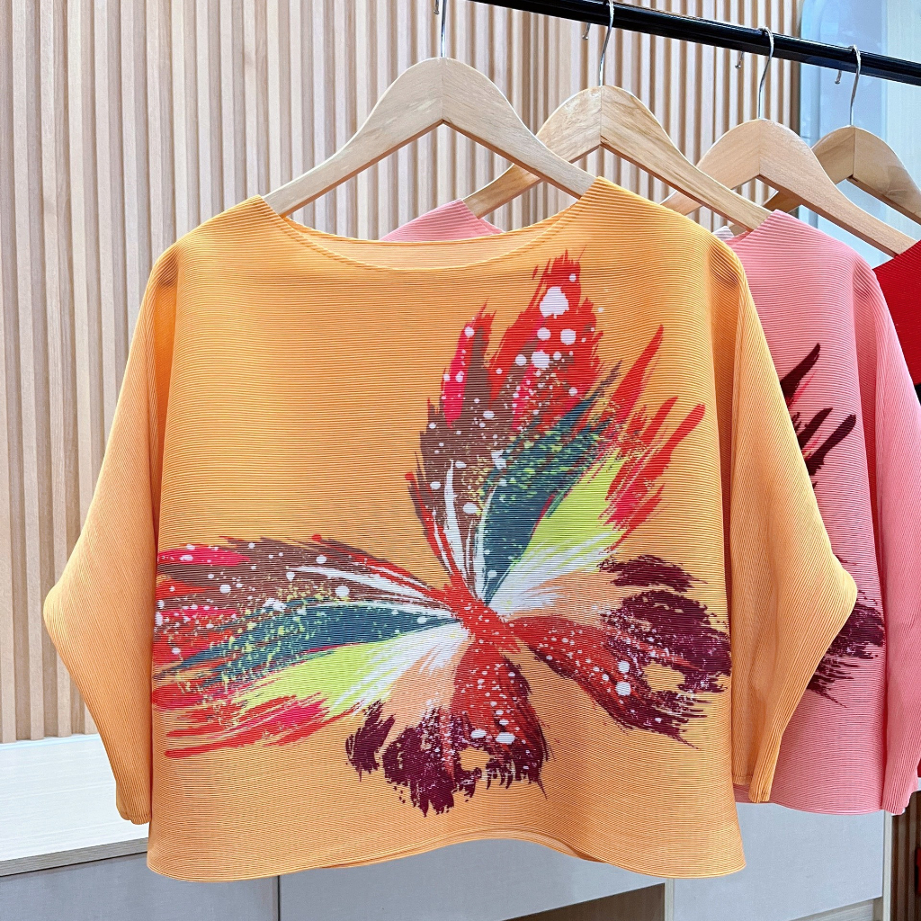 (HÀNG SẴN) Áo thun lò xo dáng croptop tay lỡ, Áo cổ tròn form ngắn trẻ trung