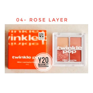 PHẤN MẮT TWINKLE POP BY CLIO GLITTER LAYERING EYE PALETTE