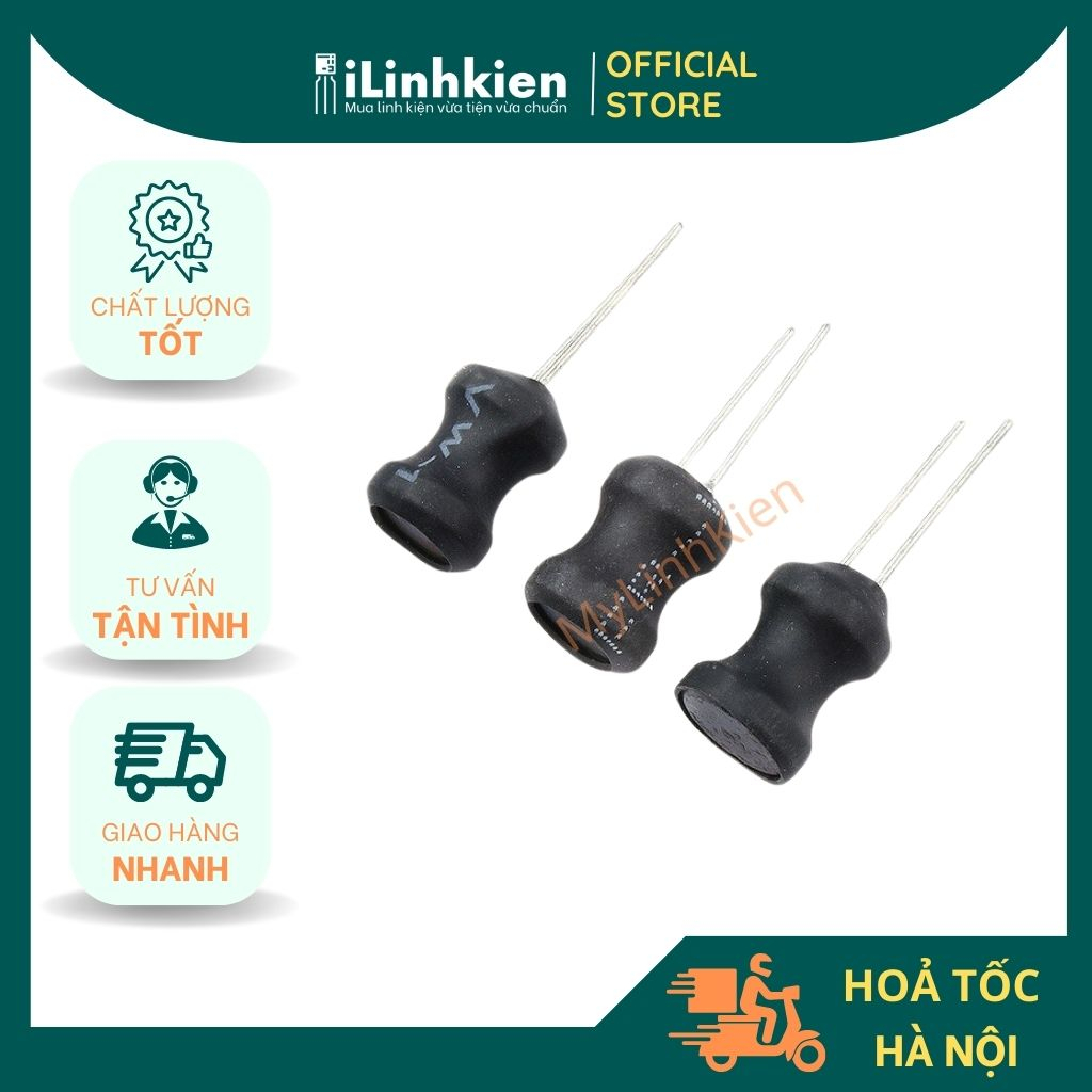 Cuộn cảm cắm 0810 10mH 6x8mm chất lượng cao.