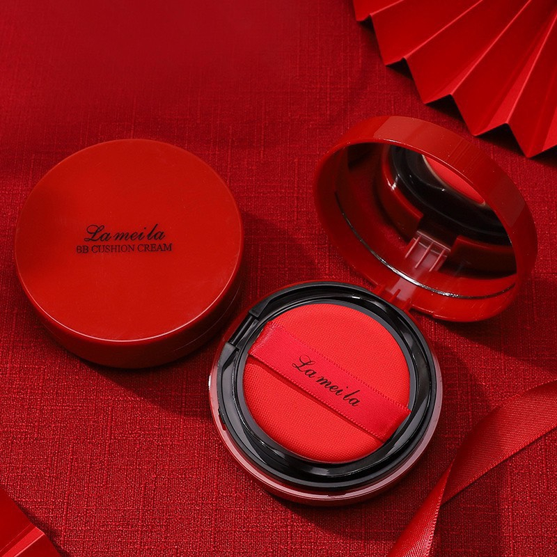 Phấn Nước Cushion Makeup Lameila Đỏ Mỏng Mịn Lâu Trôi Nội Địa Trung - Hộp 100g Tone Trắng Sáng