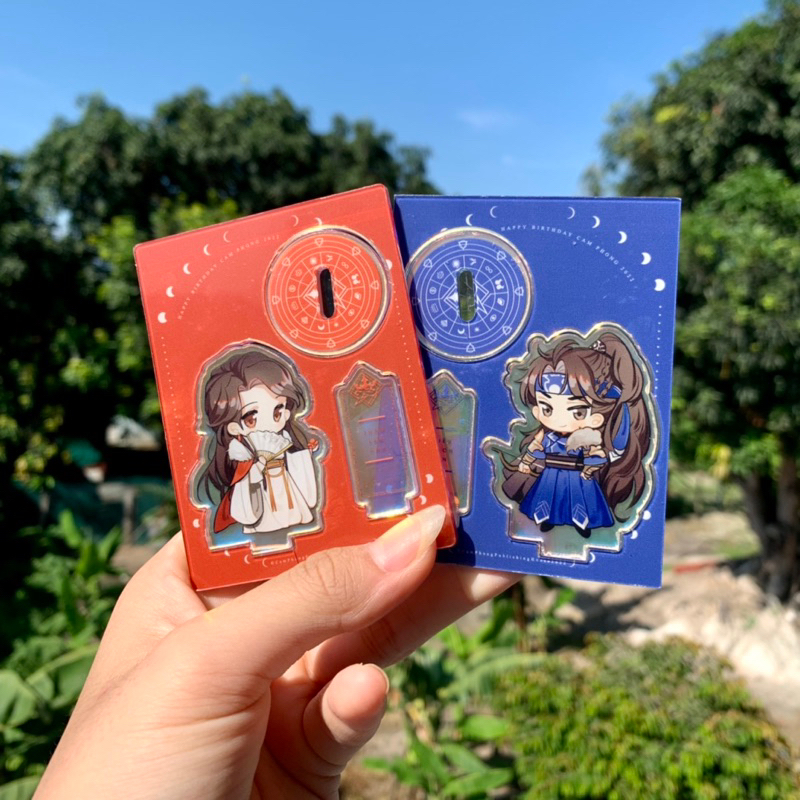 Cặp standee hologram_ nguyên seal_ df khung đựng_ Thương tiến tửu.