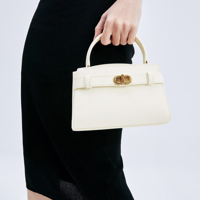 CNK Túi xách nữ mùa Xuân Hè đeo vai hoặc đơn vai dây khóa kim loại nhỏ công việc hàng ngày CK2-50160102