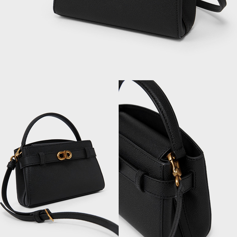 CNK Túi xách nữ mùa Xuân Hè đeo vai hoặc đơn vai dây khóa kim loại nhỏ công việc hàng ngày CK2-50160102