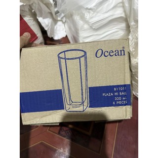 Bộ 6 cốc thủy tinh đáy vuông cao plaza – b11011 – 320ml