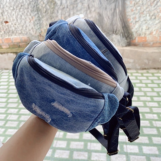 Túi bao tử jean tái chế mini cho bé