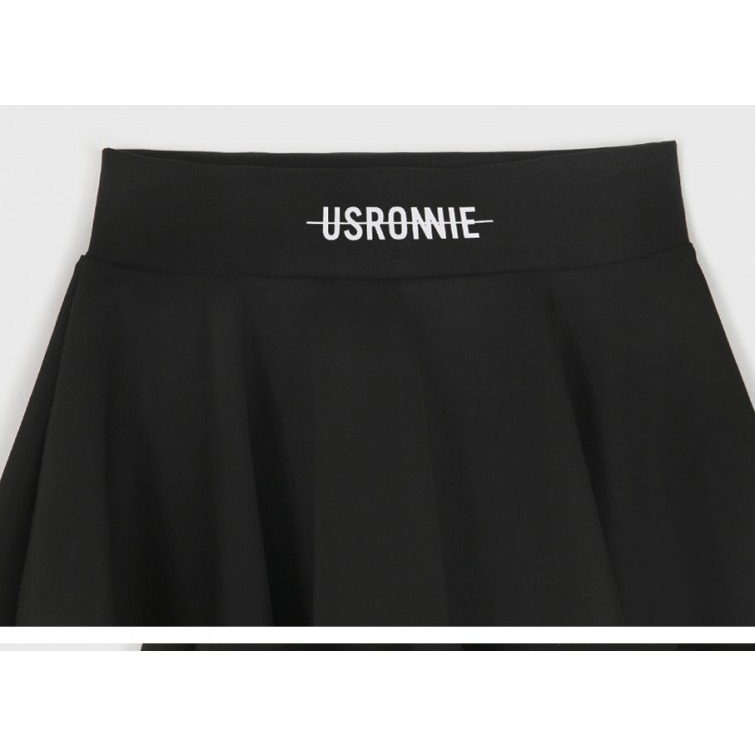 Bikini đi biển 2 mảnh kín đáo - Đồ bơi nữ tay dài váy xòe - Áo bơi croptop đen trơn có size