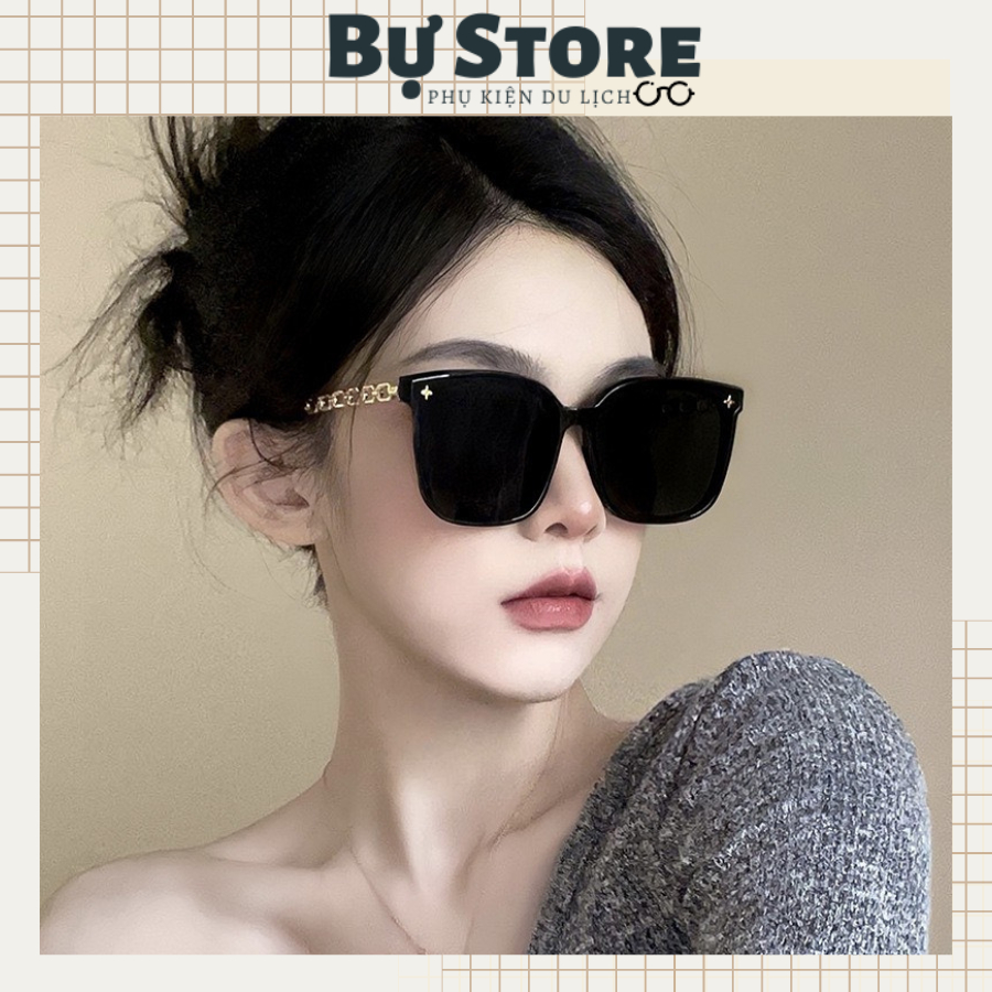 Kính mát Chống Nắng Và Tia UV Bảo Vệ Mắt Khi Lái Xe Thời Trang Hàn Quốc gọng xích - BỰ STORE - 1043