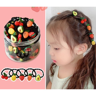 30 CHUN/THUN CỘT TÓC CHO BÉ GÁI - PHỤ KIỆN TÓC TRÁI CÂY