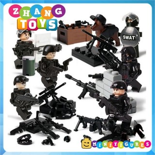 Đồ chơi xếp hình cảnh sát police lực lượng đặc nhiệm S.W.A.T Swat Minifigures Toys Tbs 11-16 Tbs 0211