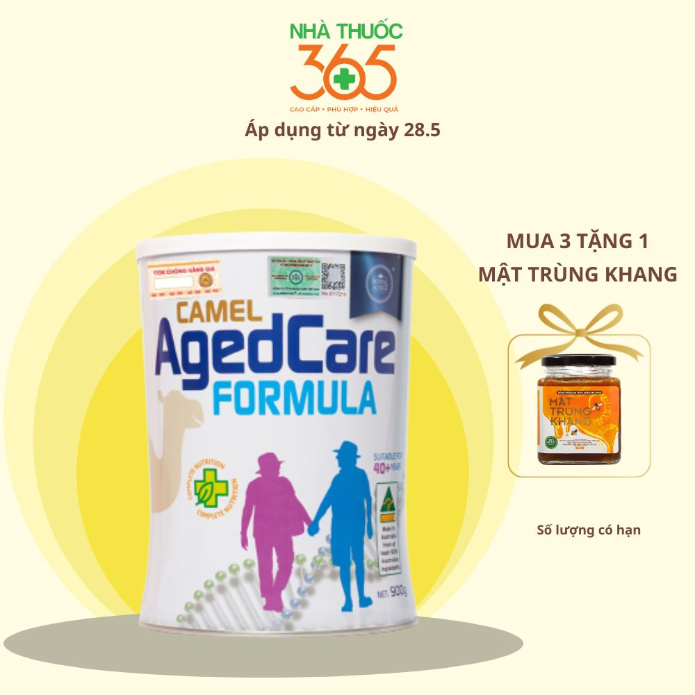 Sữa Cho Người Già ROYAL AUSNZ Camel Aged Care Formula Bổ Sung Dinh Dưỡng Cho Người Trên 40 Tuổi Hộp 900g
