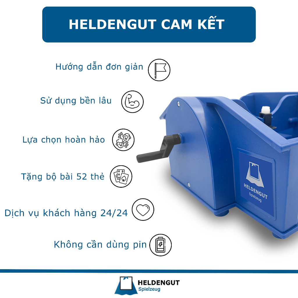 Xuất xứ từ Đức - Máy chia bài kèm bộ bài 52 lá