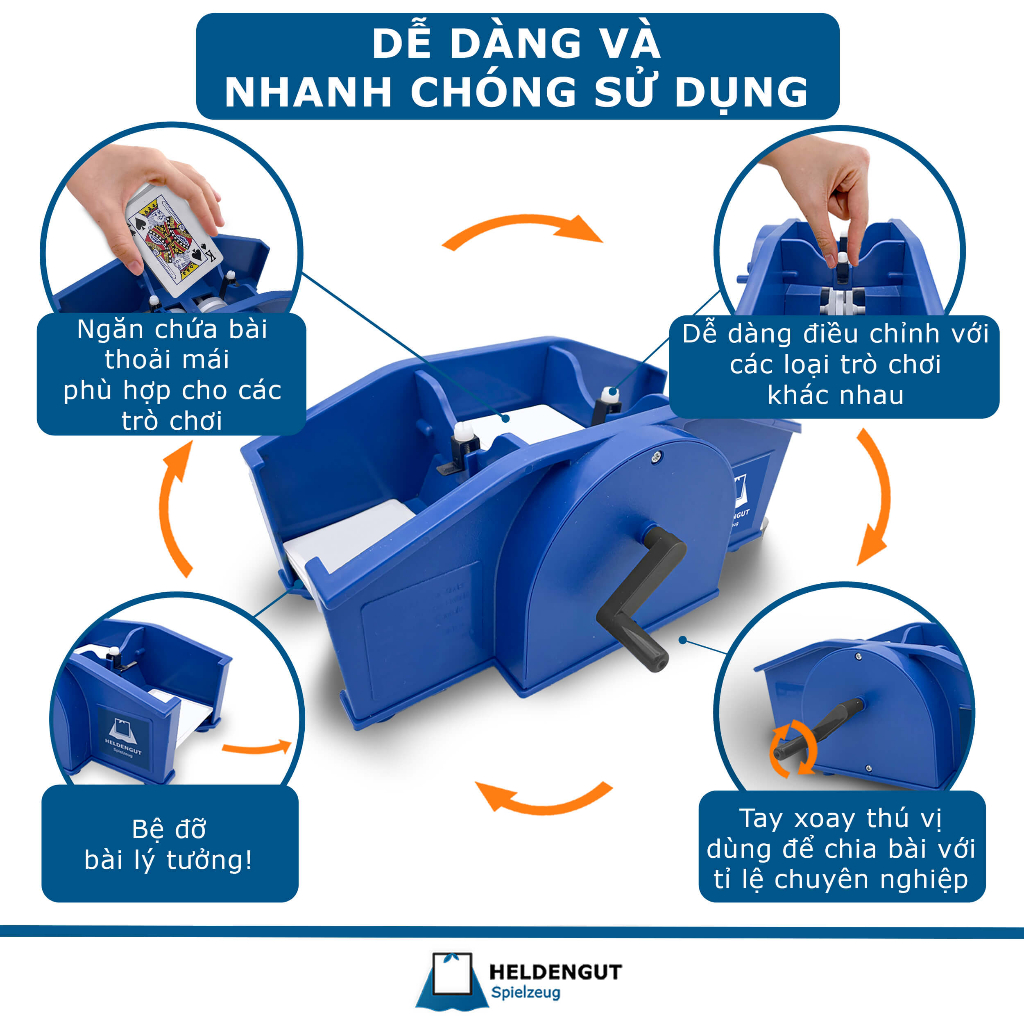 Xuất xứ từ Đức - Máy chia bài kèm bộ bài 52 lá
